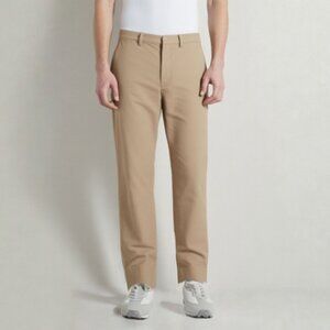 J.Crew Mens Bedford Khaki Pants 100% Cotton Slacks Tan Classic Office Golf